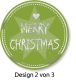 Avery Zweckform Z-Design No. 56828 öntapadó karácsonyi matrica Merry Christmas felirattal.