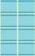 Avery Zweckform Z-Design No. 59374 papír matrica fagyasztott termékek feliratozására, megjelölésére - kék színben - kiszerelés: 5 ív / csomag (Avery Z-Design 59374)