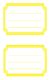 Avery Zweckform Z-Design No. 59689 öntapadó füzet matrica sárga színű kerettel.