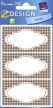   Avery Zweckform Z-Design No. 59694 papír matrica befőttes üvegre - kockás mintával - kiszerelés: 3 ív / csomag (Avery Z-Design 59694)