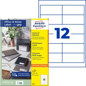 Avery Zweckform 6123 öntapadós etikett címke
