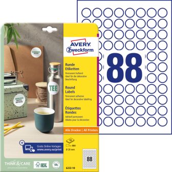 Avery Zweckform 6222-10 nyomtatható öntapadós etikett címke