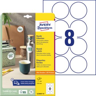 Avery Zweckform 6228REV-10 nyomtatható öntapadós etikett címke