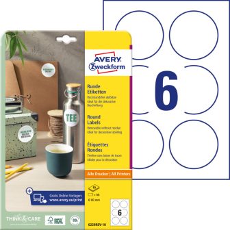 Avery Zweckform 6229REV-10 nyomtatható öntapadós etikett címke