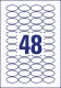 Avery Zweckform 6241-10 nyomtatható öntapadós termék címke