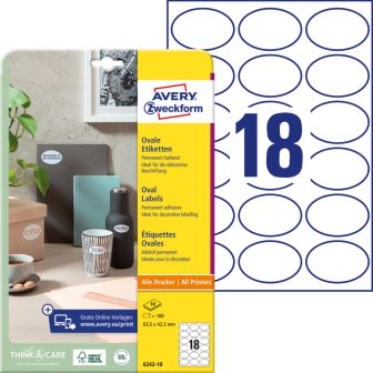 Avery Zweckform 6242-10 nyomtatható öntapadós termék címke