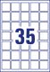 Avery Zweckform 6251-10 nyomtatható öntapadós termék címke