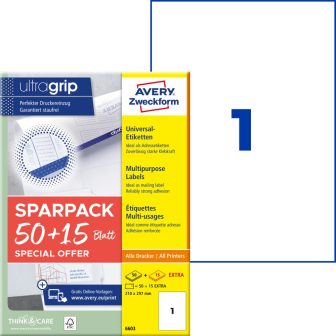 Avery Zweckform 6603 öntapadós etikett címke