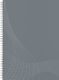 Avery Zweckform Notizio No. 7010 vonalas spirálfüzet A5-ös méretben, világosszürke színű karton borítóval (Avery 7010)