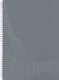 Avery Zweckform Notizio No. 7012 vonalas spirálfüzet A4-es méretben, világosszürke színű karton borítóval (Avery 7012)