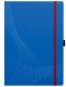 Avery Zweckform Notizio No. 7045 négyzethálós kötött füzet A4-es méretben, kék színű puhafedeles borítóval (Avery 7045)