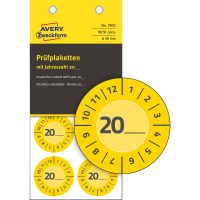 Avery Zweckform 7902 felülvizsgálati címke 20__ évszámmal