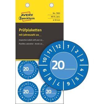 Avery Zweckform 7903 felülvizsgálati címke 20__ évszámmal Avery Zweckform 7903 felülvizsgálati címke 20__ évszámmal