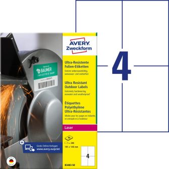 Avery Zweckform B3483-50 öntapadós etikett címke Avery Zweckform B3483-50 öntapadós etikett címke