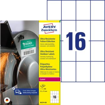 Avery Zweckform B5274-50 öntapadós etikett címke Avery Zweckform B5274-50 öntapadós etikett címke