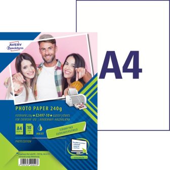 Avery Zweckform E2497-10 tintasugaras nyomtatóval nyomtatható fotópapír