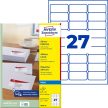 Avery Zweckform J4792-25 öntapadós etikett címke