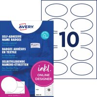 Avery Zweckform J4882-20 textilre ragasztható névcímke