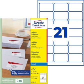 Avery Zweckform J8160-25 öntapadós etikett címke