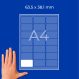 Avery Zweckform J8160-25 öntapadós etikett címke