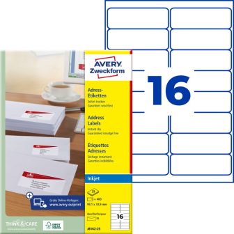 Avery Zweckform J8162-25 öntapadós etikett címke