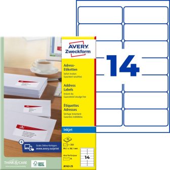 Avery Zweckform J8163-25 öntapadós etikett címke