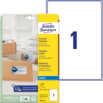 Avery Zweckform J8167-25 öntapadós etikett címke