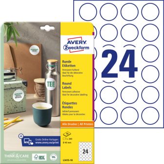 Avery Zweckform L3415-10 nyomtatható öntapadós etikett címke