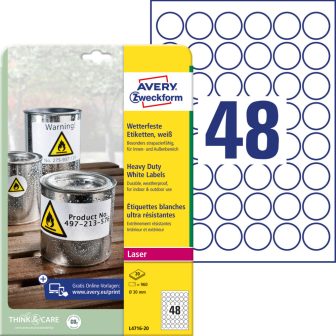 Avery Zweckform L4716-20 öntapadós etikett címke