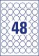 Avery Zweckform L4716-20 öntapadós etikett címke