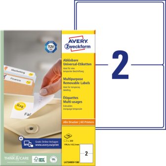 Avery Zweckform L4734REV-100 öntapadós etikett címke