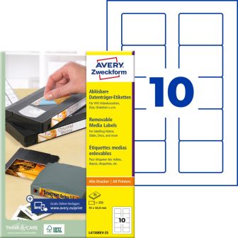 Avery Zweckform L4738REV-25 öntapadó etikett címke