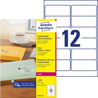 Avery Zweckform L4772-25 öntapadós etikett címke Avery Zweckform L4772-25 öntapadós etikett címke