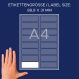 Avery Zweckform L4783-20 textilre ragasztható névcímke