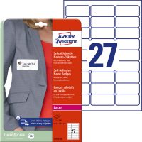Avery Zweckform L4784-20 textilre ragasztható névcímke