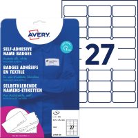 Avery Zweckform L4784-20 textilre ragasztható névcímke