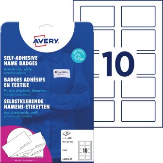 Avery Zweckform L4785-20 textilre ragasztható névcímke
