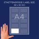 Avery Zweckform L4785-20 textilre ragasztható névcímke