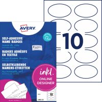 Avery Zweckform L4882-20 textilre ragasztható névcímke