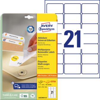 Avery Zweckform L6023REV-25 öntapadós etikett címke