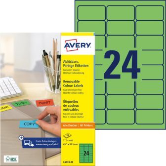 Avery Zweckform L6033-20 öntapadós etikett címke