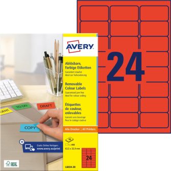 Avery Zweckform L6034-20 öntapadós etikett címke Avery Zweckform L6034-20 öntapadós etikett címke