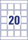 Avery Zweckform L7121-25 nyomtatható öntapadós QR-kód címke