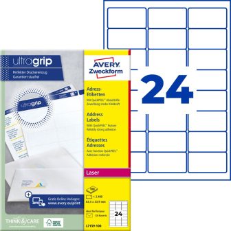 Avery Zweckform L7159-100 öntapadós etikett címke