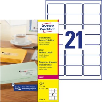 Avery Zweckform L7560-25 öntapadós etikett címke
