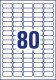 Avery Zweckform L7632-25 nyomtatható öntapadós jelölő címke