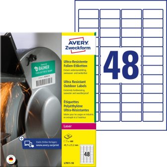 Avery Zweckform L7911-10 öntapadós etikett címke