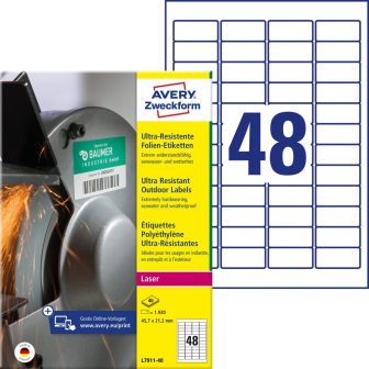 Avery Zweckform L7911-40 öntapadós etikett címke