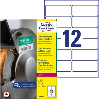 Avery Zweckform L7913-10 öntapadós etikett címke Avery Zweckform L7913-10 öntapadós etikett címke