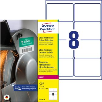 Avery Zweckform L7914-10 öntapadós etikett címke Avery Zweckform L7914-10 öntapadós etikett címke